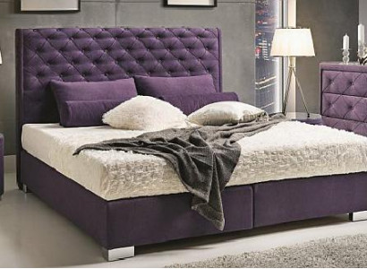 Continental Boxspring Hoch Doppel Bett Betten Polster Leder Textil Bett Neu